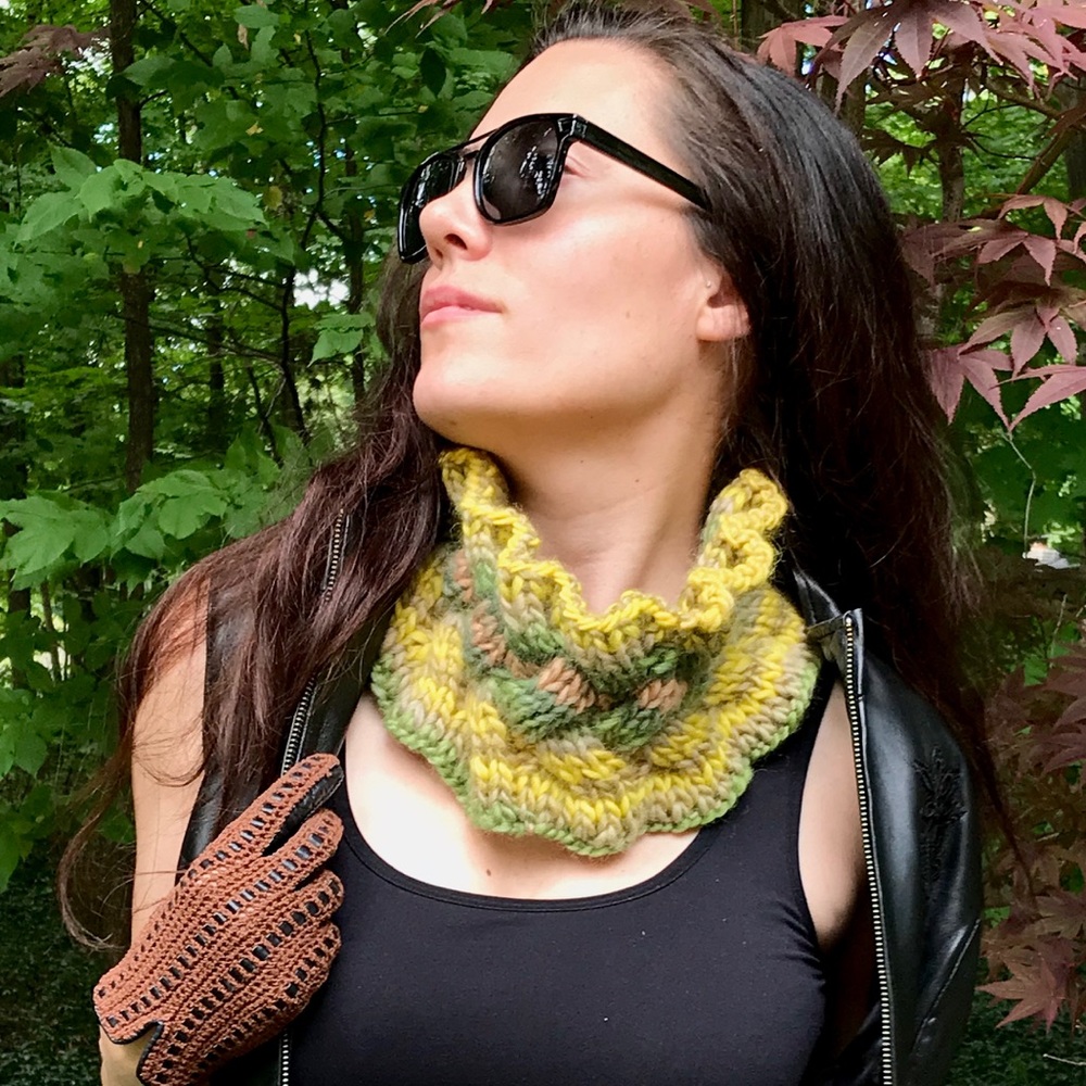 Handmade Style Neck Warmer (K32-5H) New Without Tags - Picture 6 of 8